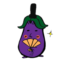 Eggplantcharacter NARU-san sticker #11094755