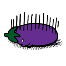 Eggplantcharacter NARU-san sticker #11094758
