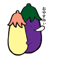 Eggplantcharacter NARU-san sticker #11094759