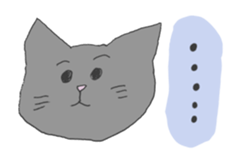 Friendly eyebrows cats sticker #11095710