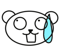 Feelings of polar bear sticker #11097416