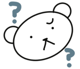 Feelings of polar bear sticker #11097421