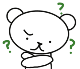 Feelings of polar bear sticker #11097423