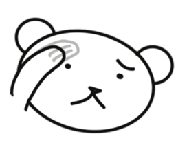 Feelings of polar bear sticker #11097433