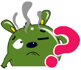 Babie-Rabbit in Green, ver. 2 sticker #11097802