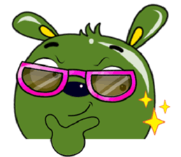 Babie-Rabbit in Green, ver. 2 sticker #11097803