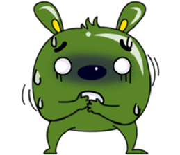 Babie-Rabbit in Green, ver. 2 sticker #11097809