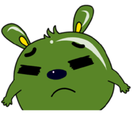 Babie-Rabbit in Green, ver. 2 sticker #11097813