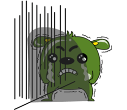 Babie-Rabbit in Green, ver. 2 sticker #11097814