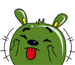 Babie-Rabbit in Green, ver. 2 sticker #11097820