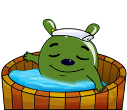 Babie-Rabbit in Green, ver. 2 sticker #11097821