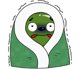 Babie-Rabbit in Green, ver. 2 sticker #11097829