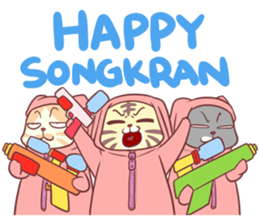CatRabbit ; Songkran sticker #11098089