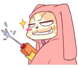 CatRabbit ; Songkran sticker #11098090