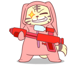 CatRabbit ; Songkran sticker #11098094