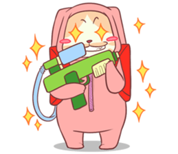 CatRabbit ; Songkran sticker #11098116