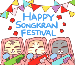 CatRabbit ; Songkran sticker #11098119