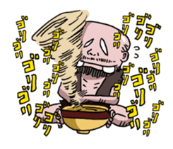 Yokai  apple-polisher. sticker #11098875