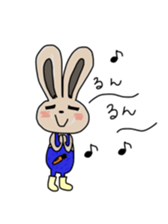 Rabbit lovely room sticker #11098880