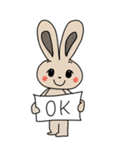 Rabbit lovely room sticker #11098881