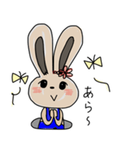 Rabbit lovely room sticker #11098885
