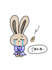 Rabbit lovely room sticker #11098889