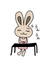 Rabbit lovely room sticker #11098891