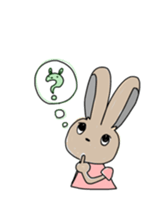 Rabbit lovely room sticker #11098894