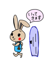 Rabbit lovely room sticker #11098895