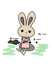 Rabbit lovely room sticker #11098898