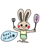Rabbit lovely room sticker #11098904