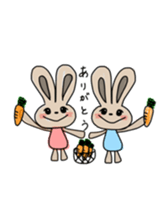 Rabbit lovely room sticker #11098916