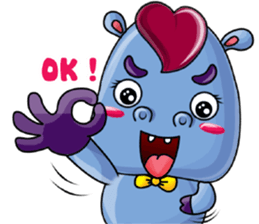 A Very Cool Blue Bobie-Hippo sticker #11099482