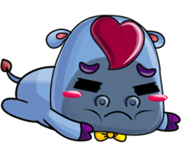 A Very Cool Blue Bobie-Hippo sticker #11099507
