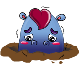 A Very Cool Blue Bobie-Hippo sticker #11099514