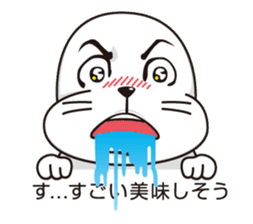 Balloon and handsome seal 2 sticker #11100342