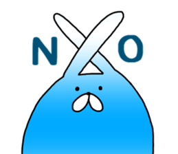 Blue rabbit daily sticker sticker #11100441