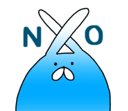 Blue rabbit daily sticker sticker #11100441