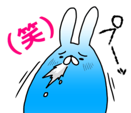 Blue rabbit daily sticker sticker #11100442