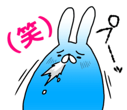 Blue rabbit daily sticker sticker #11100442