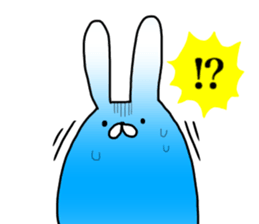 Blue rabbit daily sticker sticker #11100444
