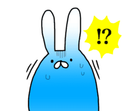 Blue rabbit daily sticker sticker #11100444