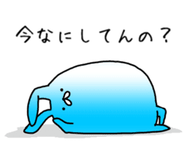 Blue rabbit daily sticker sticker #11100446