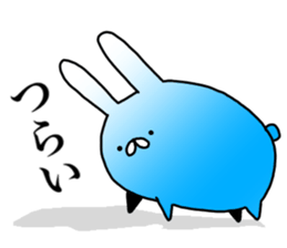 Blue rabbit daily sticker sticker #11100448
