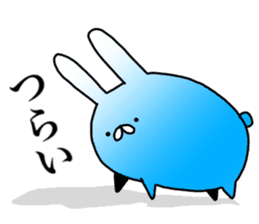 Blue rabbit daily sticker sticker #11100448