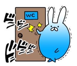 Blue rabbit daily sticker sticker #11100454