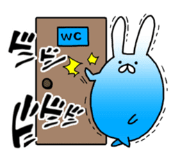 Blue rabbit daily sticker sticker #11100454