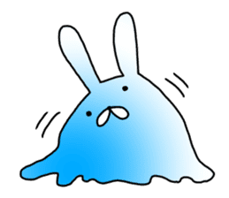 Blue rabbit daily sticker sticker #11100455