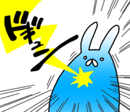 Blue rabbit daily sticker sticker #11100457
