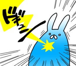 Blue rabbit daily sticker sticker #11100457